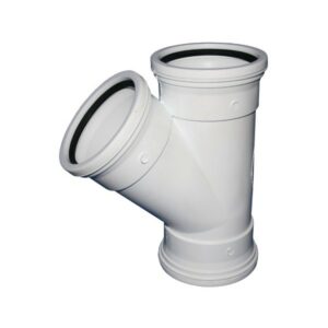Soil & Vent right hand Y-junction – 110mm x 45mm