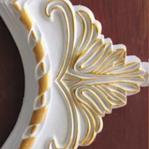 PU – Hard Cornice Color White & Gold PU202G 300mm