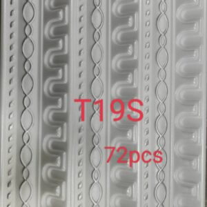 Foam Cornice Color White & Silver