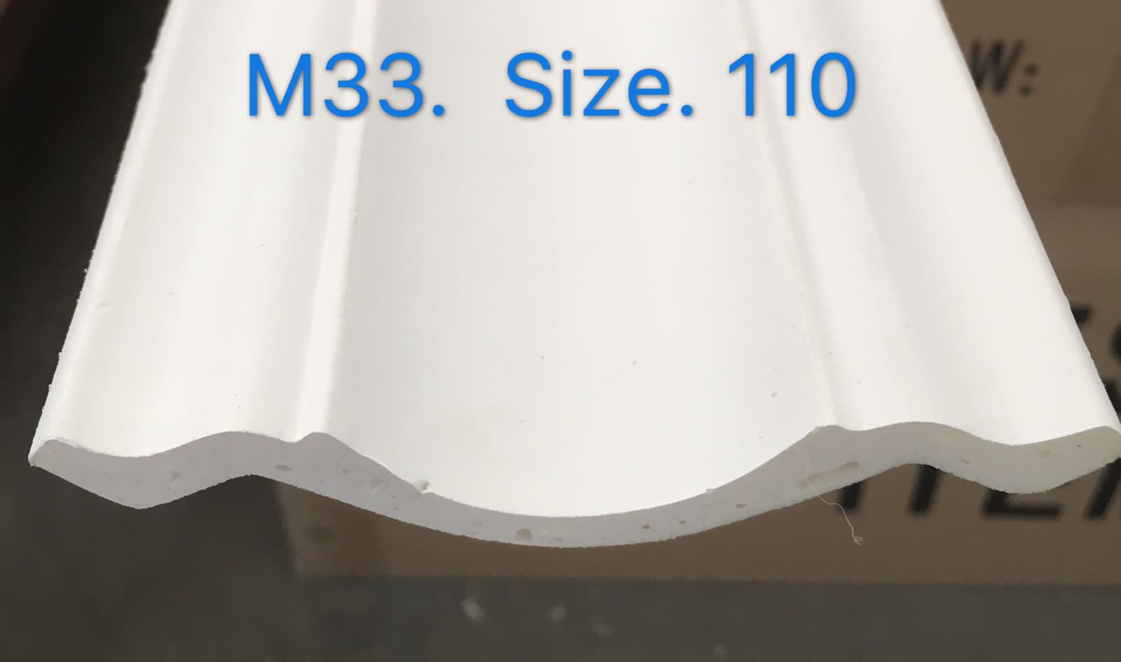Hard Cornice Color White - Size 110