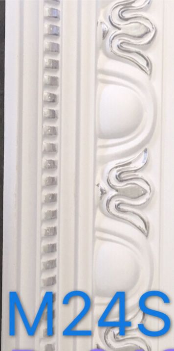 Hard Cornice Color White & Silver