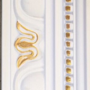 Hard Cornice Color White & Gold
