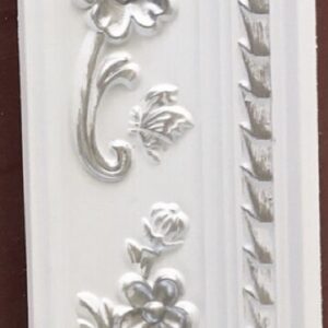 Hard Cornice Color White & Silver