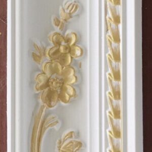 Hard Cornice Color White & Gold
