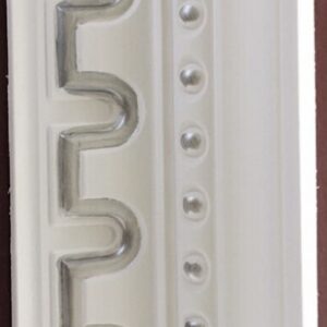 Hard Cornice Color White & Silver