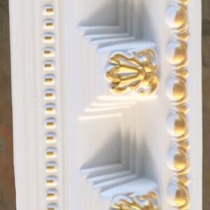 Hard Cornice Color White & Gold