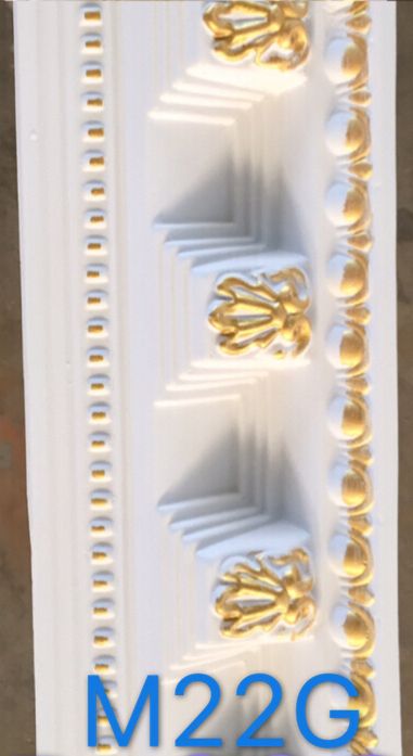 Hard Cornice Color White & Gold