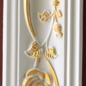 Hard Cornice Color White & Gold