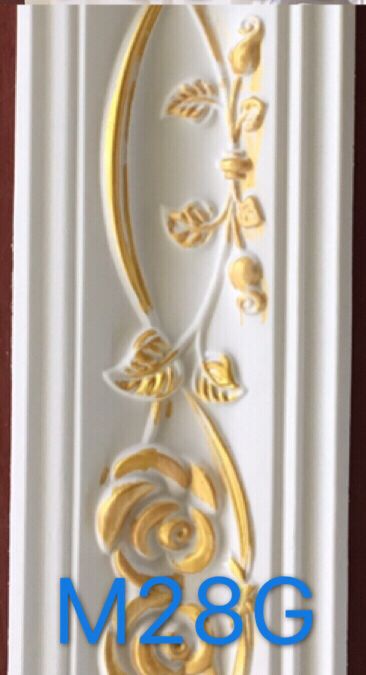Hard Cornice Color White & Gold