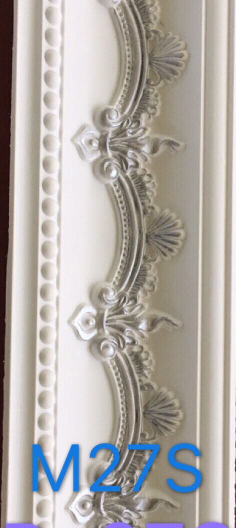 Hard Cornice Color White & Silver